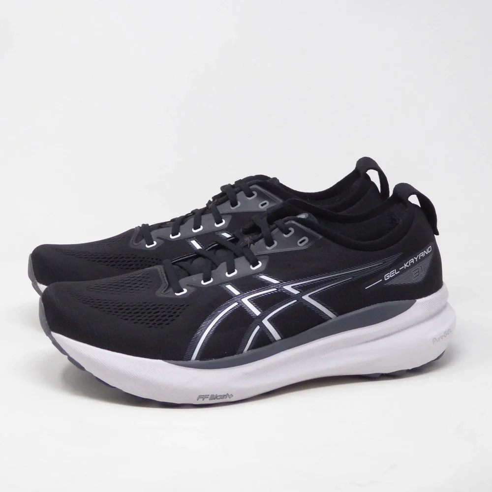 Asics Mens Running Shoes Black Gel-Kayano 31 Extra Wide Size 12